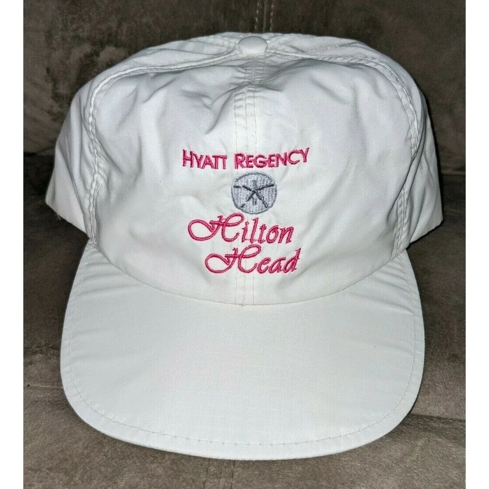 HYATT REGENCY HOTEL Hilton Head, South Carolina snapback Hat Cap White VINTAGE
